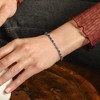 Ross-Simons 8.40-9.45 ct. t.w. Sapphire Bracelet With Diamonds in Sterling Silver - 2 of 4