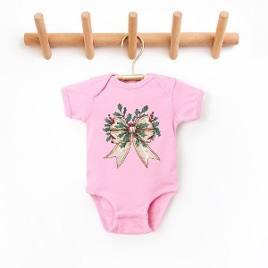 The Juniper Shop Holly Leaves Coquette Baby Bodysuit - 1 of 3