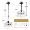 KAISITE Glass Petal Pendant Light Fixture - 4 of 4