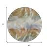 Beige And Copper Abstract Washable Indoor Outdoor Area Rug - 3 of 4