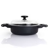 Gibson Cuisine Venus 4 Quart Nonstick Aluminum Braiser Pan with Borosilicate Glass Lid in Black - 4 of 4