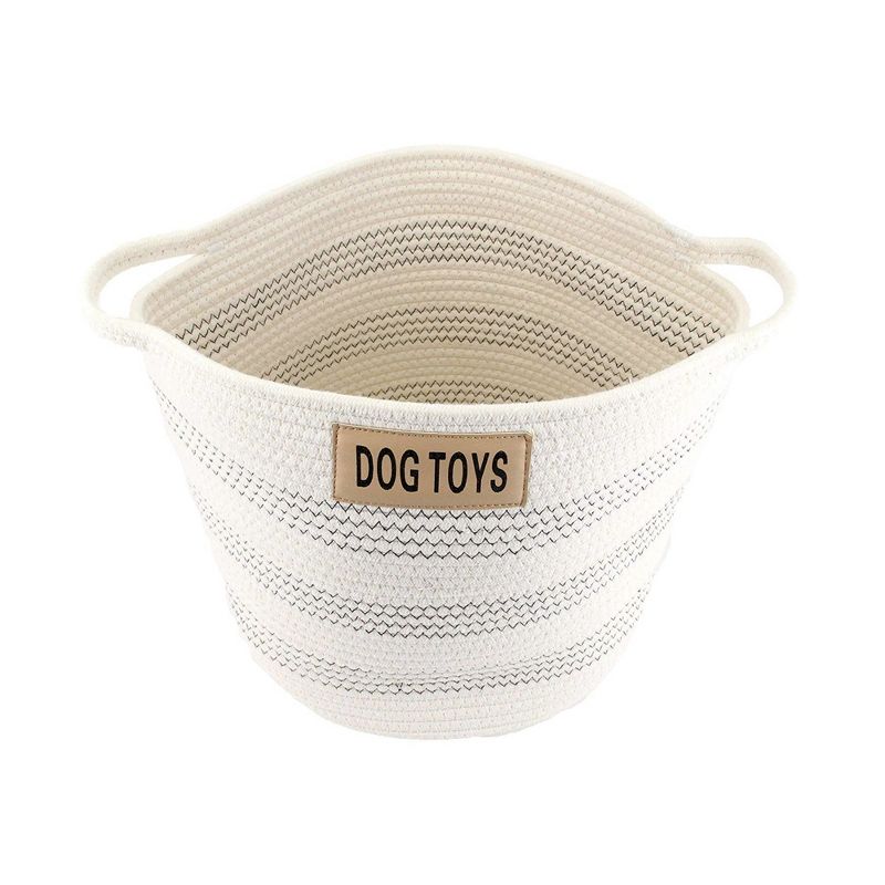 Midlee Dog Toy Rope Cotton Basket, 2 of 10