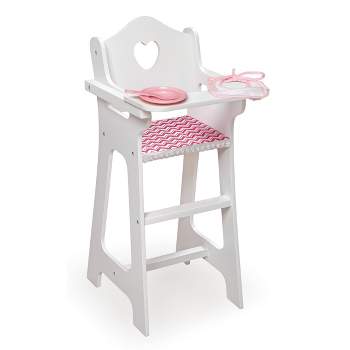 Badger Basket Doll High Chair with Accessories and Free Personalization Kit