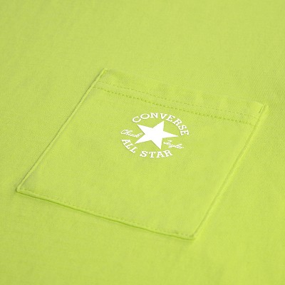 Converse Boys' Short Sleeve Slub Jersey Pocket T-Shirt - Green S — фото 4
