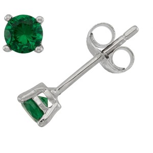 Junior Jewels Silver Cubic Zirconia Birthstone Stud Earrings - 1 of 2