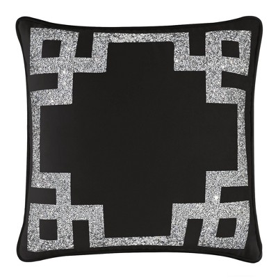 16"x16" Luminous Greek Key Border Square Throw Pillow - Sparkles Home