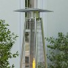 Merrick Lane Stainless Steel Pyramid Shape Portable Outdoor Patio Heater - 7.5 Feet Tall - 3 of 4