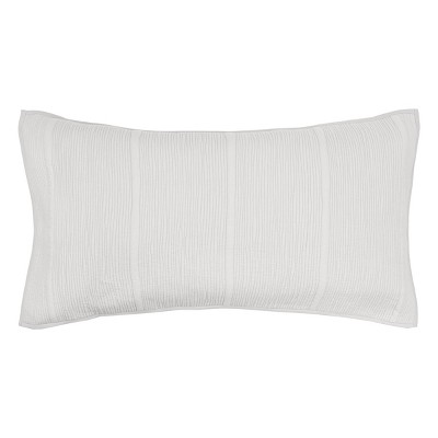 EY Essentials 20" x 36" Nunzia Oyster Decorative Bedding Premium Cotton Rectangle King Sham