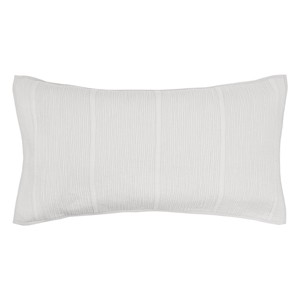 EY Essentials 20" x 36" Nunzia Oyster Decorative Bedding Premium Cotton Rectangle King Sham - 1 of 4