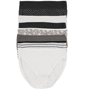 Felina Cotton Modal Hi Cut Panties - Sexy Lingerie Panties for Women - Underwear for Women 8-Pack - 1 of 1
