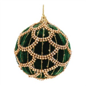 Green Ball Ornaments (Set of 4) - 1 of 3