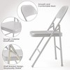 Whizmax 2-Pack Folding Chairs, 350lb Capacity Metal Frame, Portable Black Foldable Chairs for Indoor/Outdoor, Dining/Living Room & Office - 4 of 4