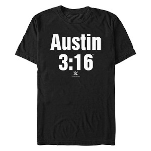 Men's WWE Stone Cold Steve Austin 3:16 White Logo T-Shirt - 1 of 4