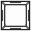 vidaXL Coffee Table Black and Transparent - 15.7" x 15.7" x 19.7" - 3 of 4