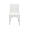 Meridian Furniture,Gramercy Linen Textured Fabric Dining Chair, Set of 2 - 3 of 4