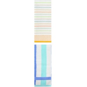 REGALWOVEN Striped Pattern Cotton Bathroom Hand Towels for Home Decor 13" x 29"/13" x 27" 2 Pcs - 1 of 4