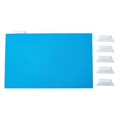 Staples Hanging File Folders 5-Tab Legal Size Assorted Colors 25/BX TR345001/345001