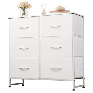 Dresser for Bedroom, 6 Drawer Storage Chest, Fabric Tower with Bins - 1 of 4