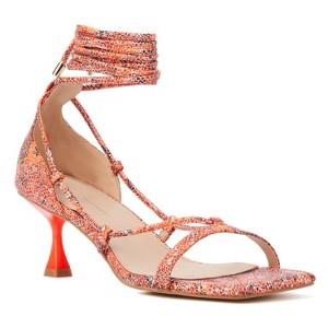 Fashion To Figure Women's Noelle Heels - Wide Width - 14, ORANGE - 1 of 4