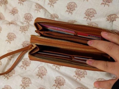 Double Zipper Wallet, Women's Short Credit Card Holder