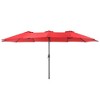 Sonkuki 15x9ft Double-Sided Patio Umbrella Aluminum with Large Canopy - 2 of 4