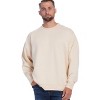 U.S. Apparel Men's & Women's Oversized Crew Neck Cozy Sweatshirt | Ecru - 3 of 4