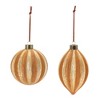 Ribbed Glass Ornamnet (Set of 12) - 2 of 4