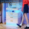 Fredees Nightstand with Wireless Charging Station, Modern Bedside Table with Drawer Storage, Suitable for Bedroom - 4 of 4