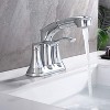 PROOX 4 in. Centerset Double Handle High Arc Bathroom Faucet with Pull Out Sprayer - 3 of 4