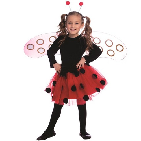 Dress Up America Ladybug Costume Dress For Girls - Medium : Target