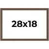 PosterPalooza | Elegant Brown Picture Frame - UV Acrylic, Backing Board, Hanging Hardware Included - 2 of 4