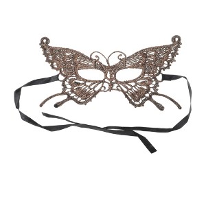 Unique Bargains Halloween Christmas Butterfly Half Face Party Mask 1 Pc - 1 of 4