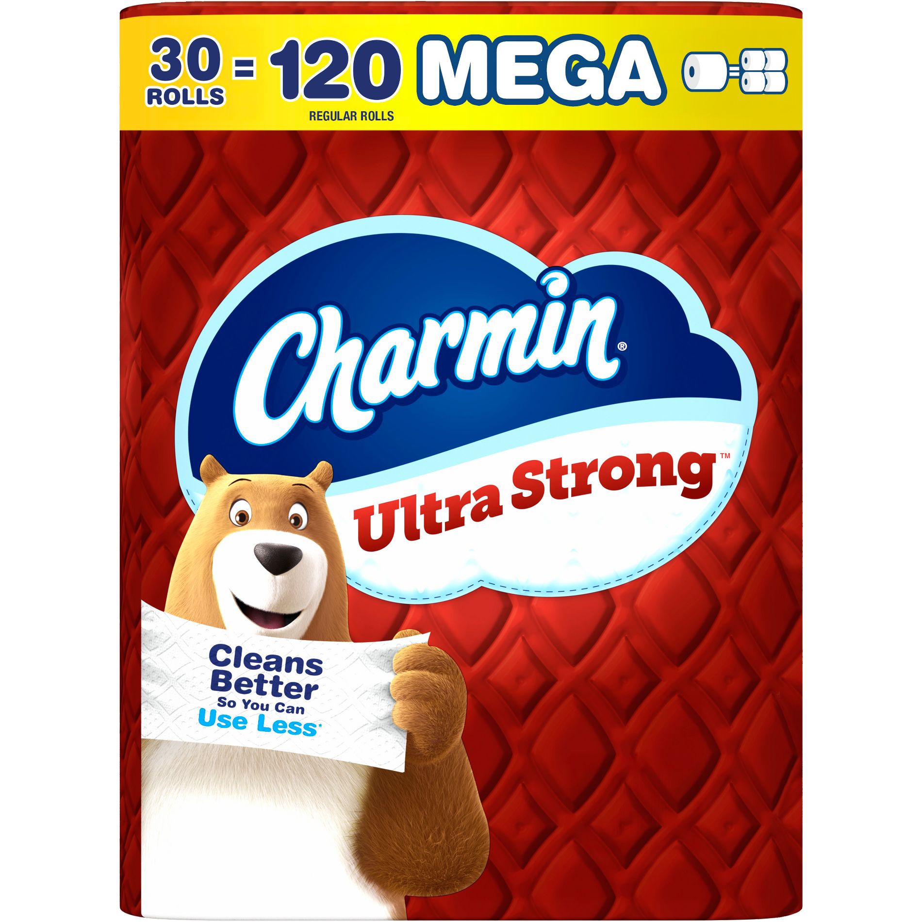 Charmin Ultra Strong Toilet Paper - 30 Mega Rolls: No Fragrance Added, Dye-Free, Non-Toxic