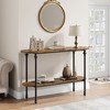 Nasitip 2-Tier Console Table, 43.3" Entryway Table with Storage, Metal Frame, Behind Couch Table for Living Room, Hallway, Entryway - 4 of 4