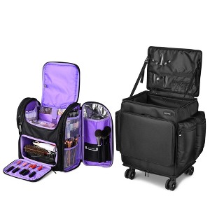 Byootique Soft Sided Makeup Backpack Portable Organizer with Heat Isolation - 1 of 4