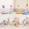 Interactive Cat Toy – Plush Mouse with Spring Coil and Feather Tail, Bouncy Teaser for Indoor Cats & Kittens - 2 of 4