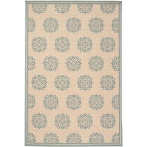Linden LND181 Power Loomed Indoor/Outdoor Rugs - Safavieh - 1 of 4