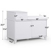 NicBex Storage Bench Shoe Rack Shoe Storage Organizer Cabinet with Seat Cushion for Bedroom, Entryway - image 3 of 4