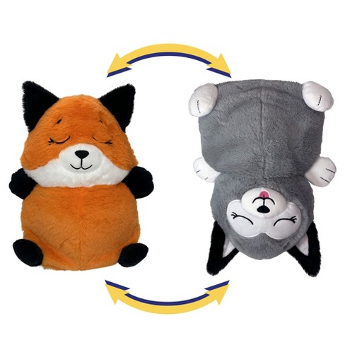 Flipazoo Upside Down Inside Out Fox To Husky 2 in 1 Animal Plush Target