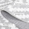 8x10 Area Rugs for Living Room, Checkered Non-Slip Washable Rugs, Neutral Classic Geometric Large Area Rug for Bedroom, Carpet for Dining Room - 3 of 4