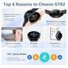 HONGGE Smart Watch with 1.77" HD Display, Bluetooth Calling, Fitness Tracking, 100+ Sports Modes, Bonus Leather Strap Included - 4 of 4