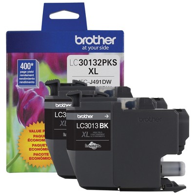 Brother Genuine LC30132PKS 2-Pack High-yield Black Ink Cartridges 24337424