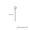 Unique Bargains DIY Craft Necklaces Bracelets Earrings Jewelry Making Iron 21 Gauge Eye Pins 500 Pcs - 2 of 4