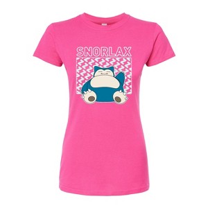 Women's - Pokémon - Snorlax Fitted Graphic T-Shirt - 1 of 3