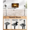 Speaker Stands Pair, Height Adjustable Speaker Stand, Extends 24.4" to 36.6", Holds 6.6 lbs, Compatible with Most Brands - 3 of 4