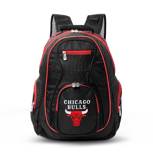 NBA Chicago Bulls Logo Mini Backpack Black/red