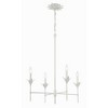 Crystorama Lighting Broche 4 - Light Chandelier in  Matte White - 3 of 4