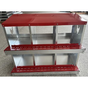 Chicken Nesting Box, Fully Galvanized with A Nested Exclusive Design, Wall-Mounted Chicken Habitat Pet Home - 1 of 3