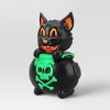 15.94" Cat Cauldron Blow Mold Halloween Decorative Prop Black - Hyde and EEK! Boutique™ - 3 of 3