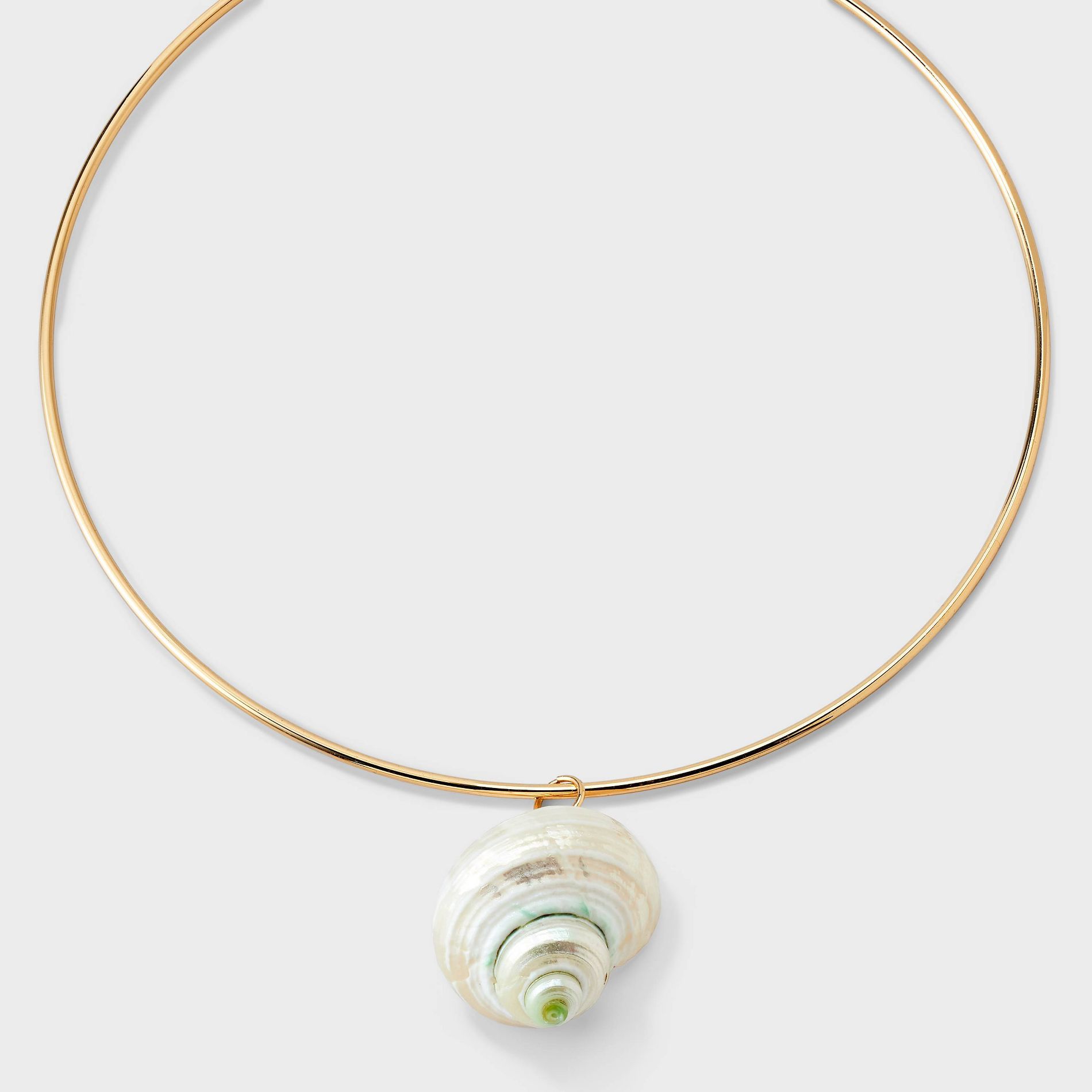 Shell Collar Necklace - A New Day™ Gold